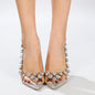 Luxurious Waterdrop Diamond Stiletto Women's Evening Shoes-Homeunderwear