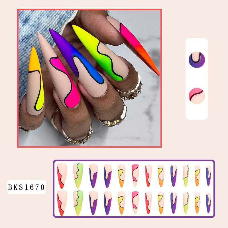 New FashionLong INS Style Edgy Nail Tips