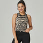 Zebra Print Slim Sports Bras