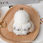 Cute Real Mink Bunny Keychain Plush Bag Charm