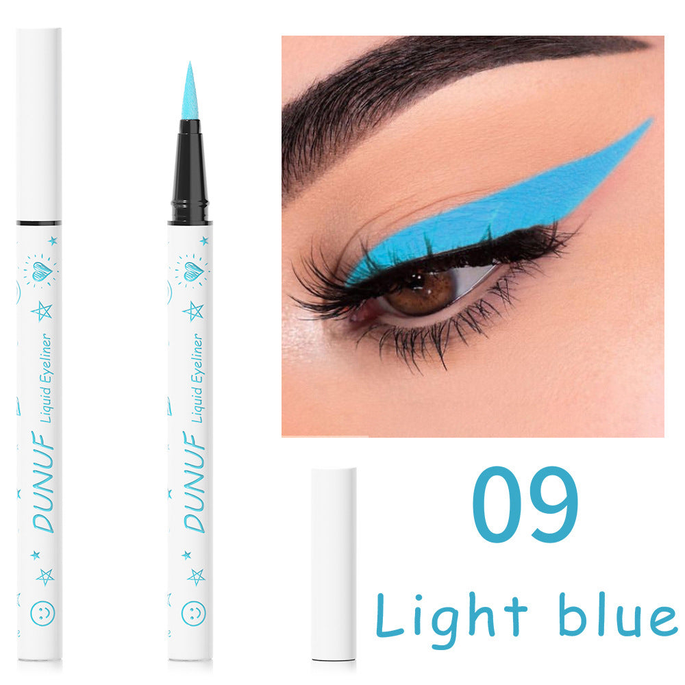 12-Color Long-Lasting Waterproof Liquid Eyeliner-Homeunderwear