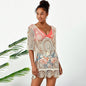 Hollow-Out Sun Protection Bikini Cover-Up Dress