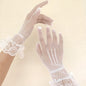 Lace Fishnet Stretch Gloves