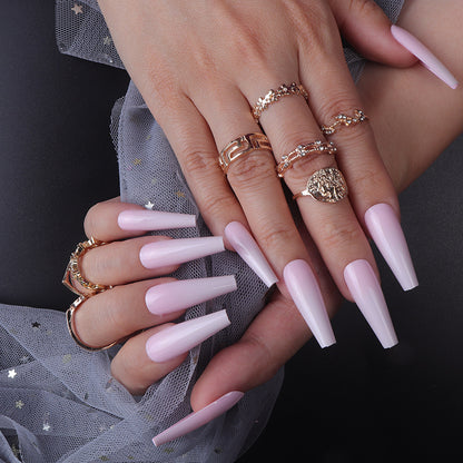 Removable Nail Extensions, Elegant Ballet Style