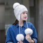 Winter Women's Mink Fur Ear Flap Hat - Stylish & Warm