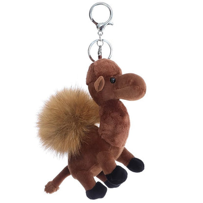 Cute Real Racoon Fur Camel Keychain - Bag Charm