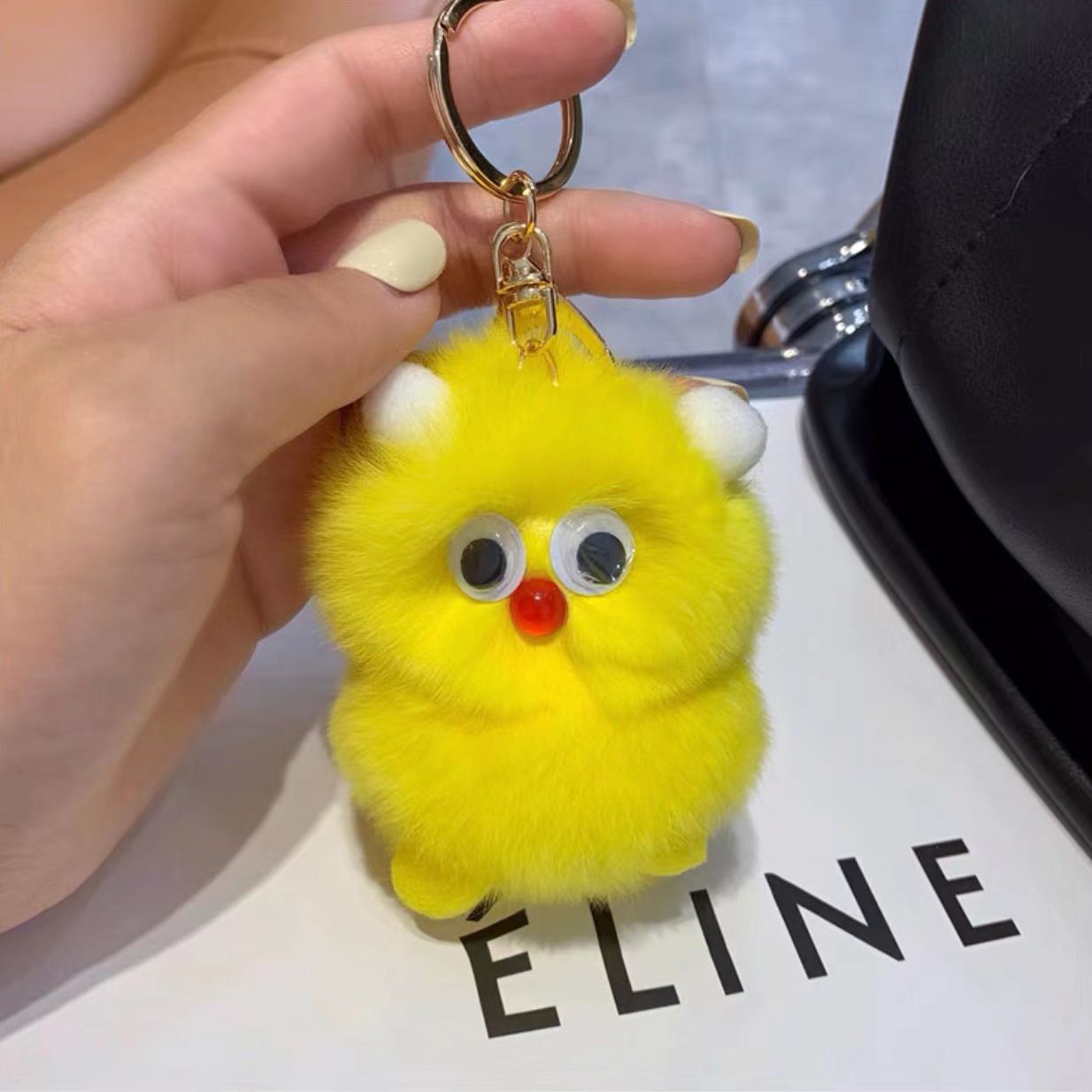 Cute Monster Plush Keychain - Ins Trendy Bag Charm