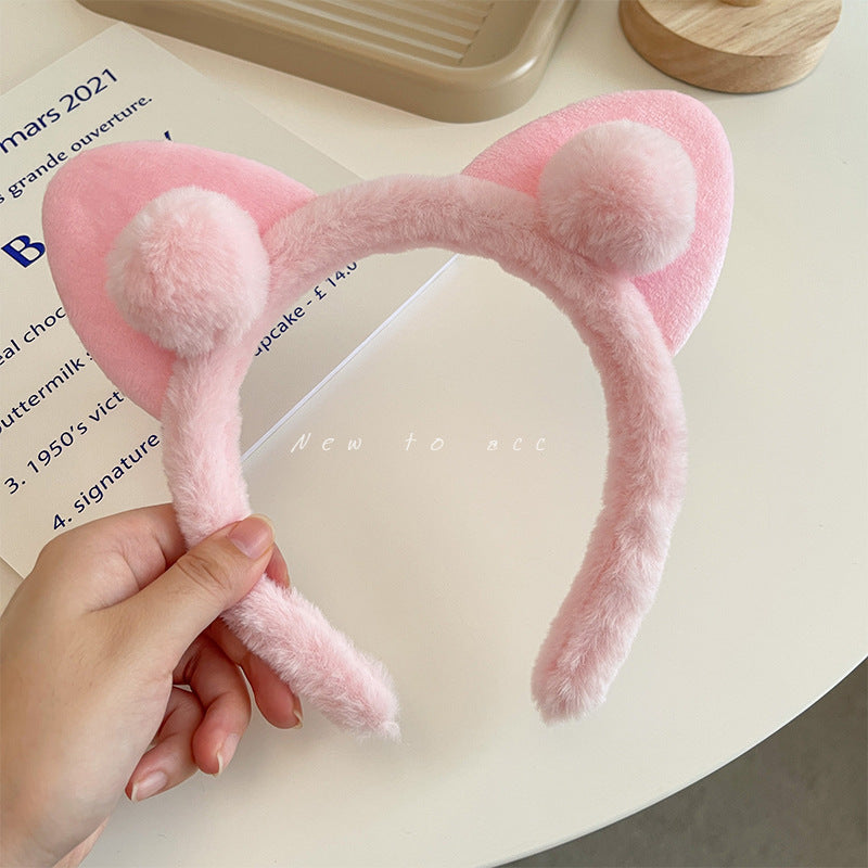 Cute Cat Ears Plush Headband