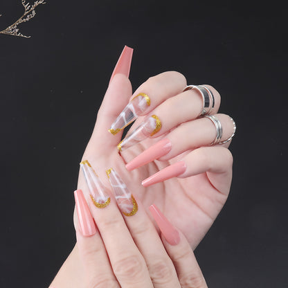 Removable Nail Extensions, Elegant Ballet Style