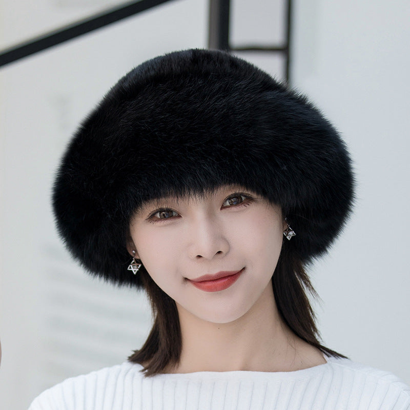 Winter Mink Fur Bucket Hat - Warm & Stylish