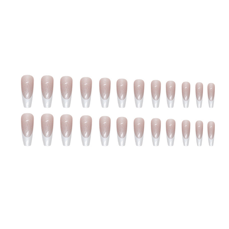 Aurora French Long Ballet Nails - Ins Style, Fashionable