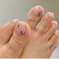 Removable Toe Nail Art, Wear-On Foot Nails