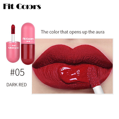 New Fashion 6-Color Mini Capsule Lip Gloss for Long-Lasting Matte Finish-Homeunderwear