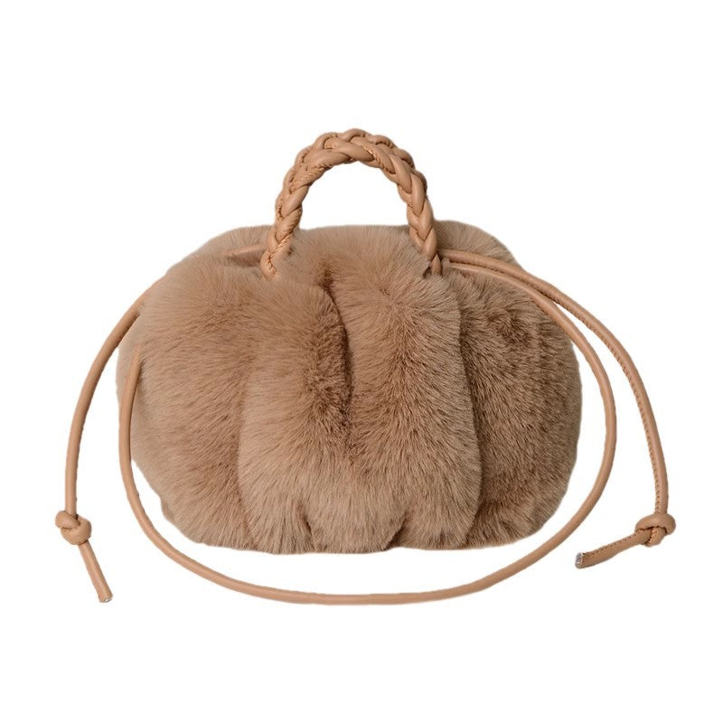 Fuzzy Winter Cloud Bag Tote Shoulder Satchel