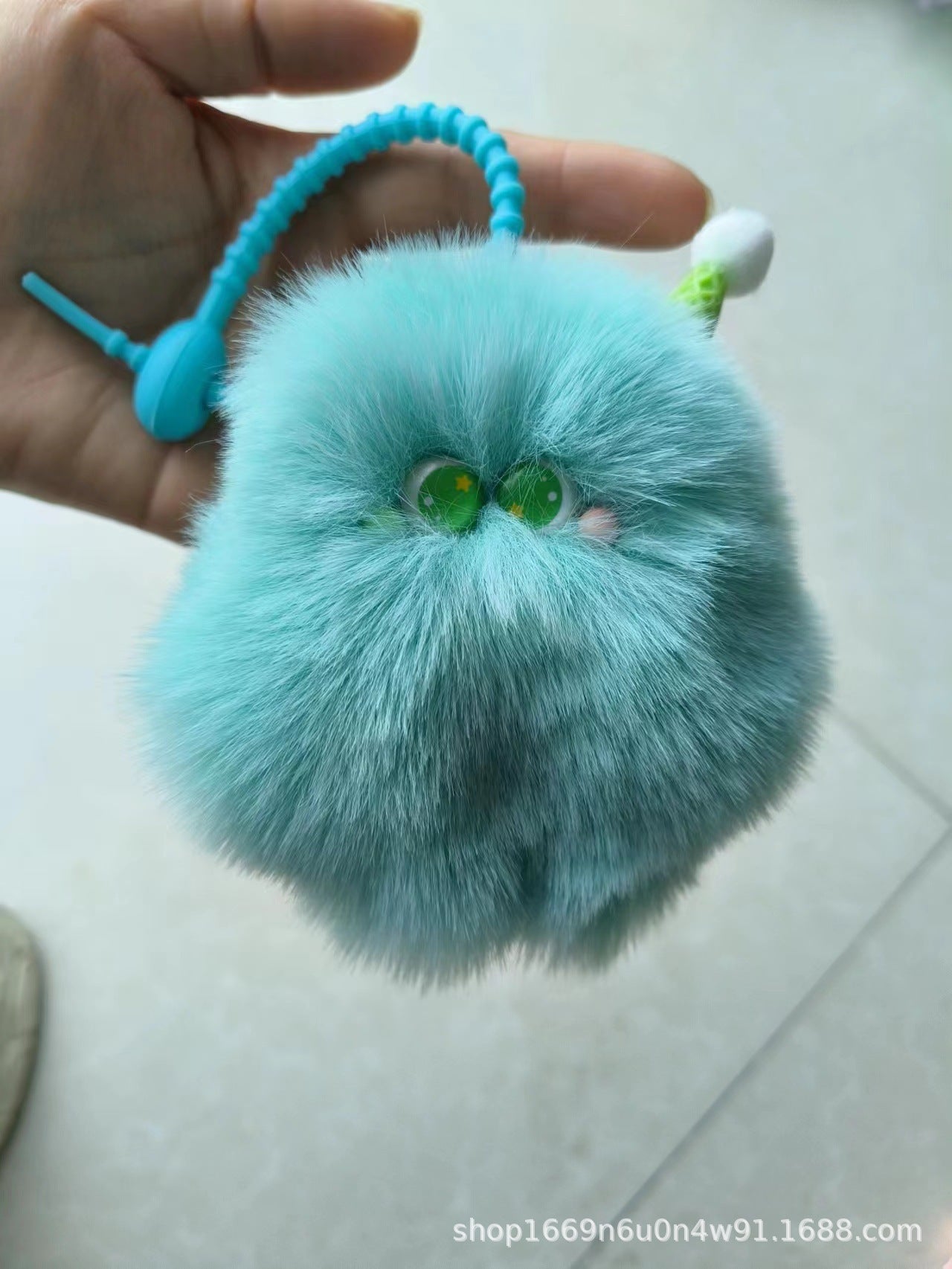 Cute Fuzzy Ice Cream Keychain - 10cm Plush Toy