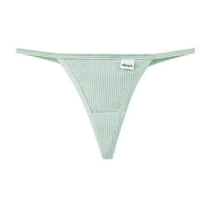 Sexy Threaded Cotton Seamless Thong