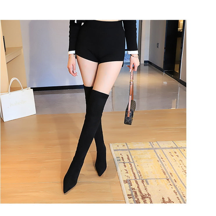 Fashion Sleek High Heel Suede Over the Knee Boots