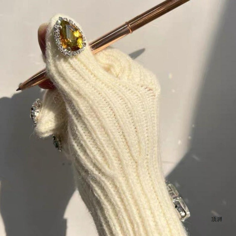 Knitted Open Touch Screen Gloves