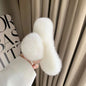 Luxury Real Rabbit Fur Hair Claw - Cute Ponytail Holder