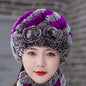 Winter Thick Rabbit Fur Bucket Hat - Warm & Stylish