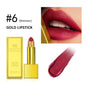 Golden Velvet Matte Lipstick - Long-Lasting, Non-Transfer