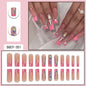 Long Elegant Nail Tips for Summer, Wearable Pads