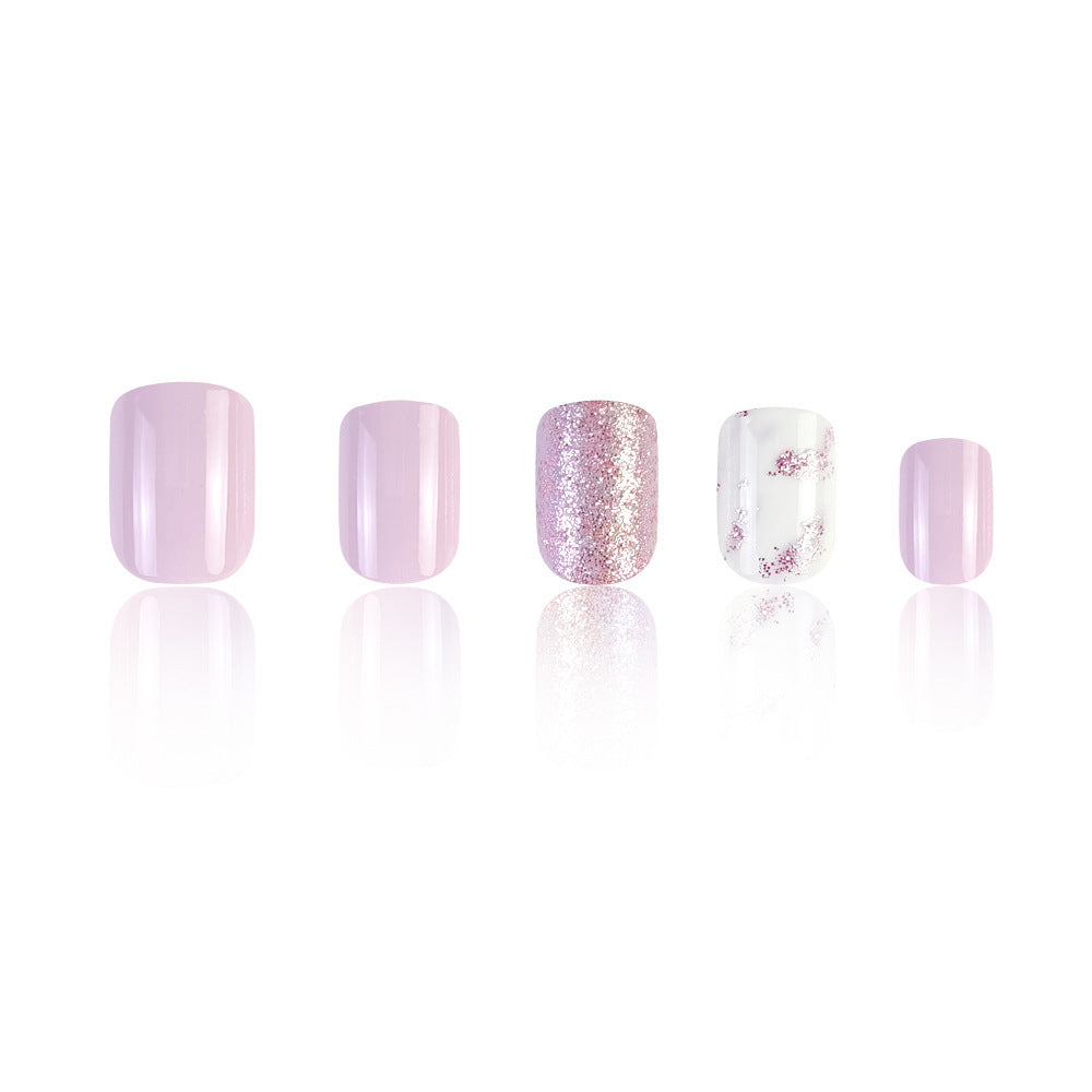 New Arrival Purple Glitter Nail Tips, Sparkling Design