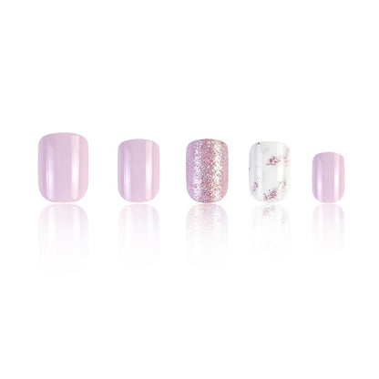 New Arrival Purple Glitter Nail Tips, Sparkling Design