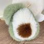 Cute Avocado Keychain - Faux Fur Car Accessory