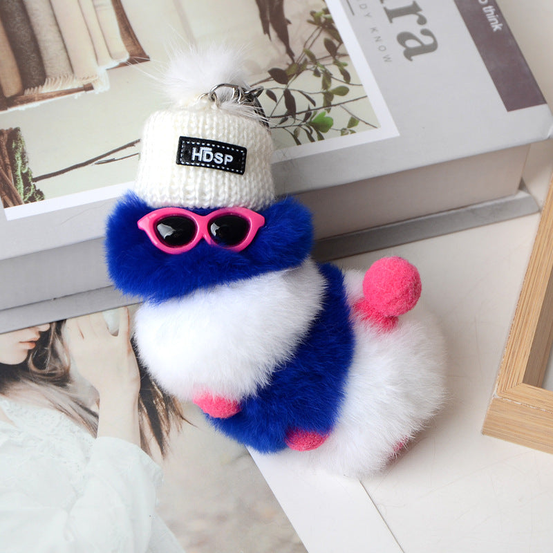 Creative and Cute Minimalist Plush Keychain Doll Accessory