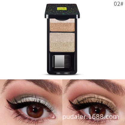 Pudaier Shimmer Duochrome Eye Shadow - Waterproof, Long-Lasting