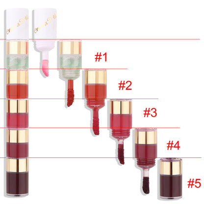 20-Color Waterproof Long-Lasting Lip Gloss Set