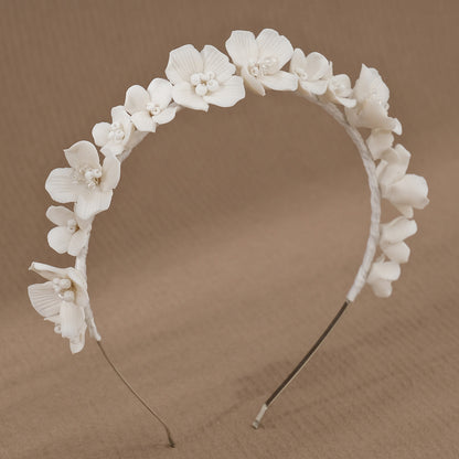 Ceramic Flower Handmade Headband