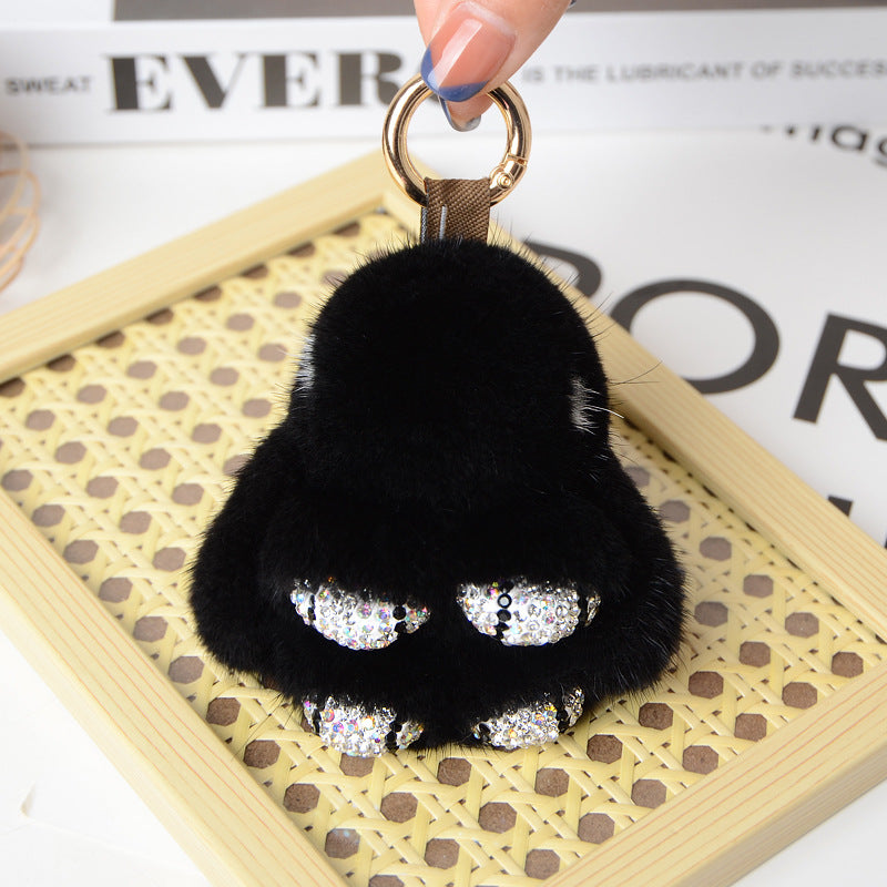 Mini Fuzzy Bunny Charm - Wholesale Keychain & Bag Accessory