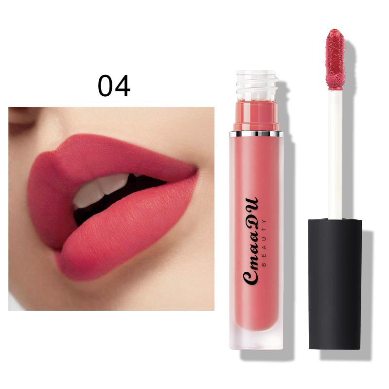 15-Color Non-Sticky Matte Lip Gloss and Lipstick Set-Homeunderwear