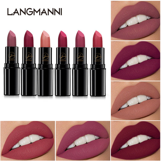 New Fashion6-Color Matte Lipstick Set - Long-Lasting-homeunderwear