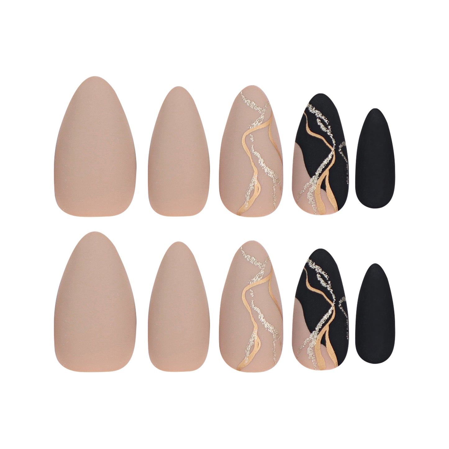 Yiwu Detachable Nail Art Tips, Almond Shape Wearable Nails-Homeunderwear