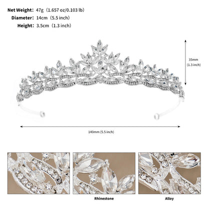 Marquise Gold Crystal Headband