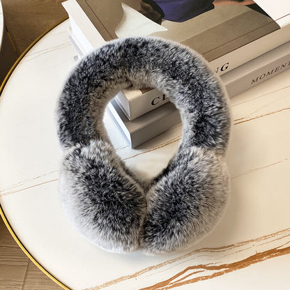 Warm Real Rabbit Fur Ear Muffs - Winter Accessory