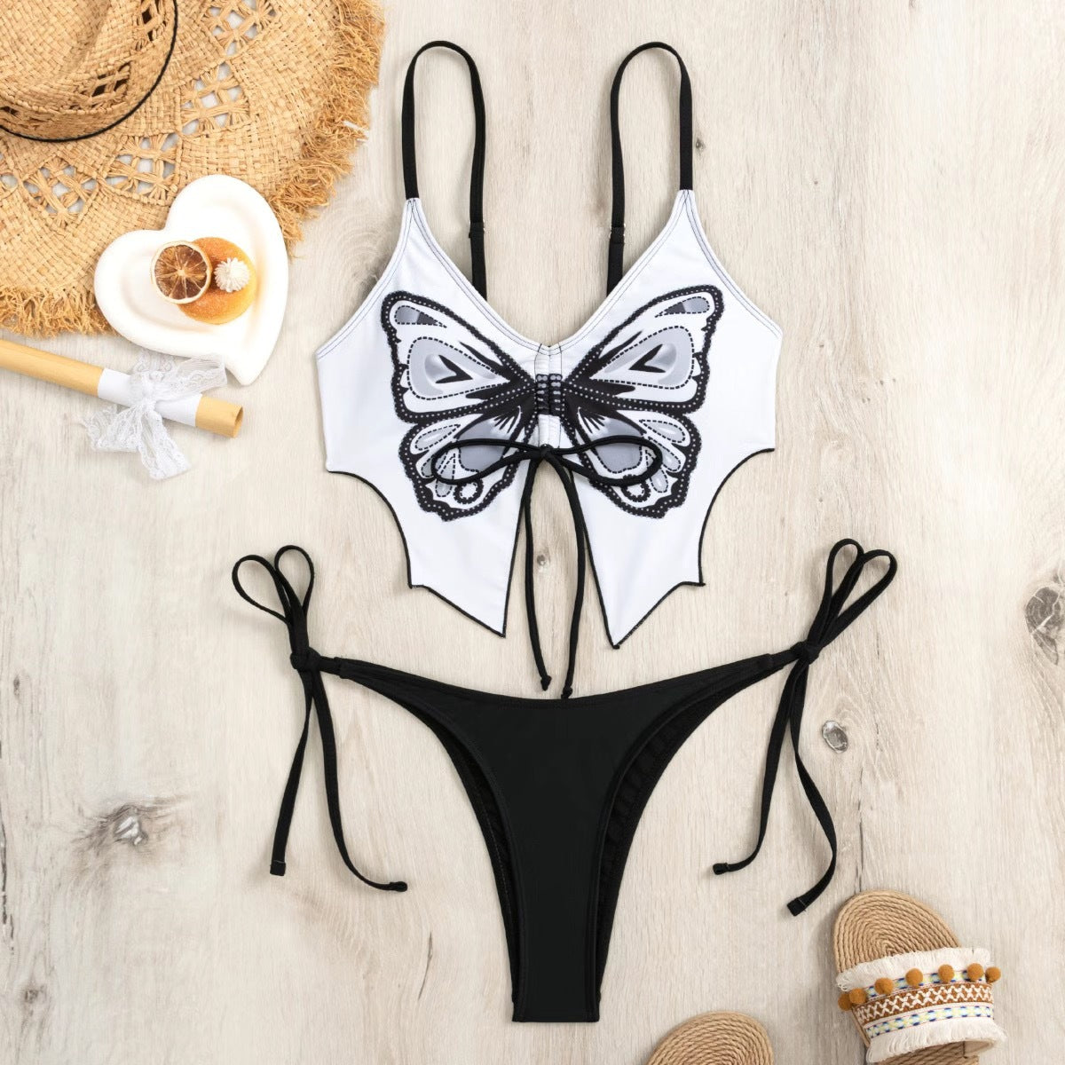 Free Shipping For Butterfly Glow Micro Bikini