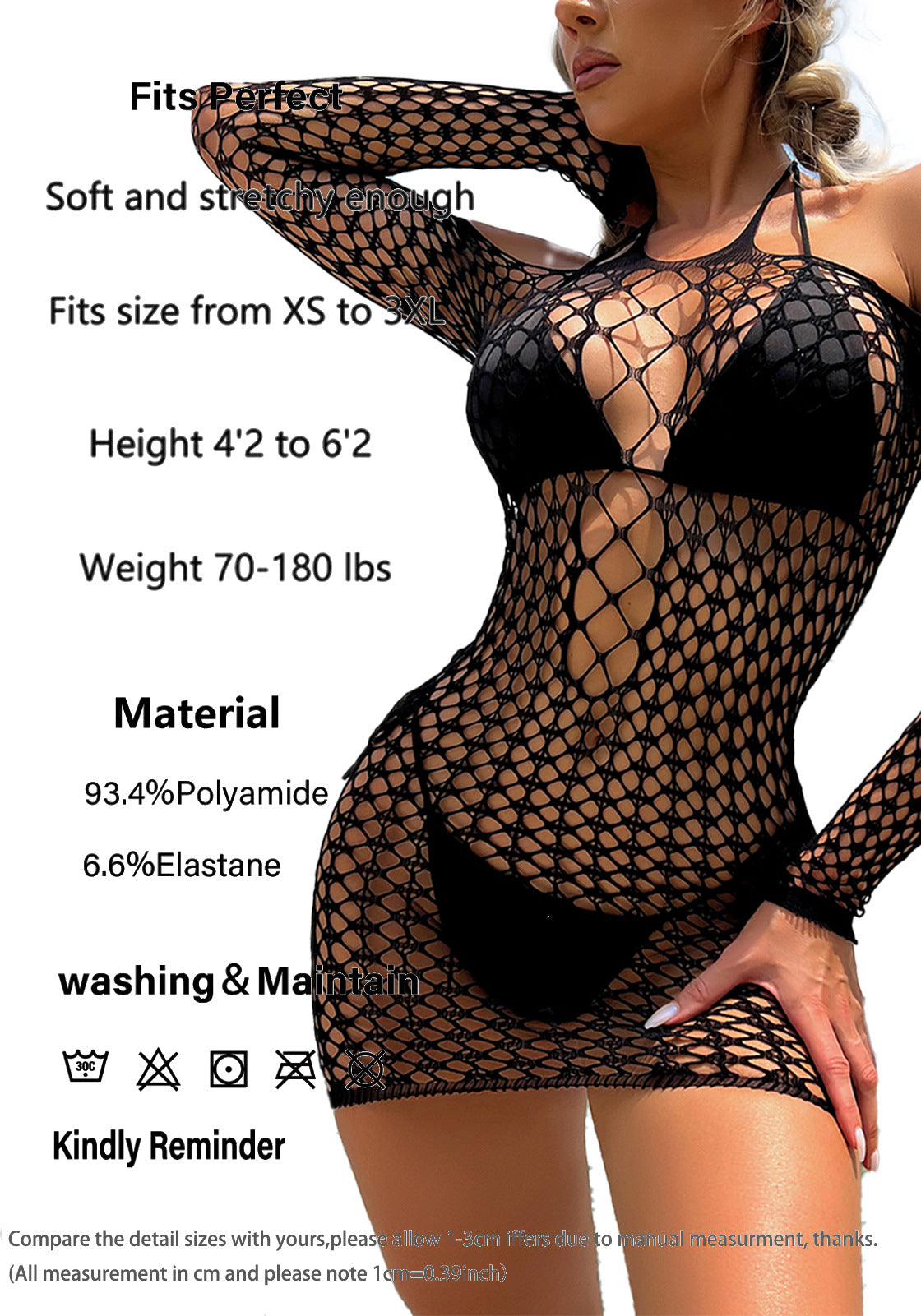 Sexy Fishnet Tights Sleeves Hollowed Out Sex Underwear