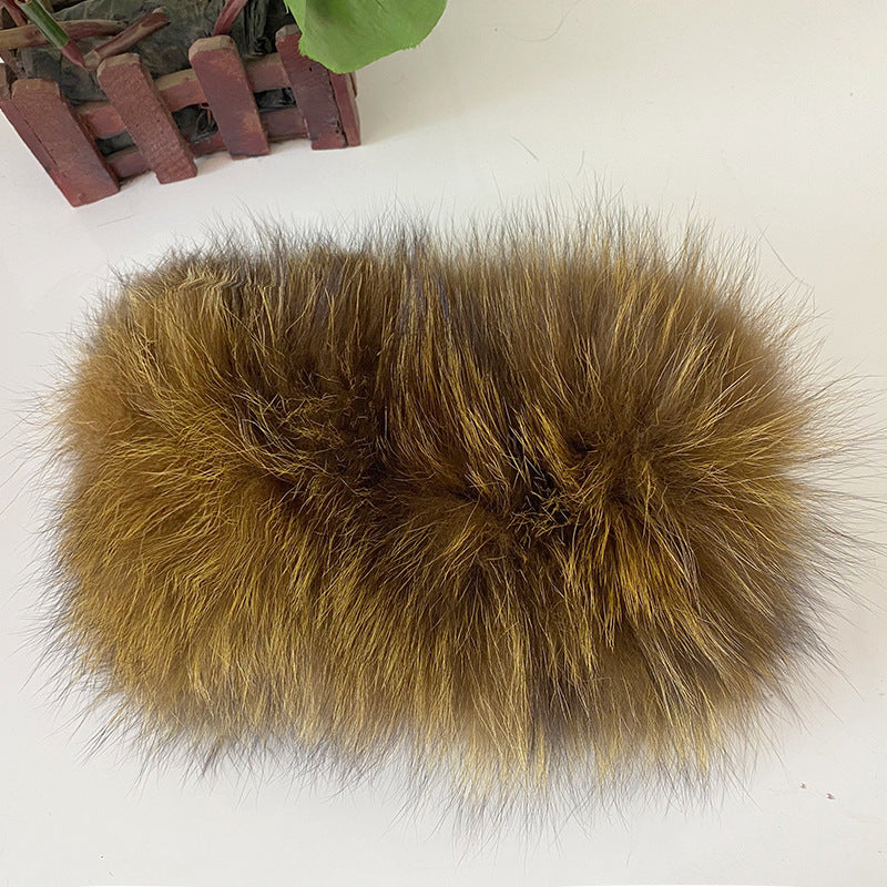 Warm Fox Fur Neck Warmer - Winter Fashion Accessory