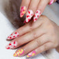 Stylish Fruit-Themed Pointed Drop Nails for Summer