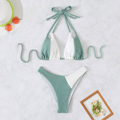 New Summer Halter Tie Bikini Swimsuit