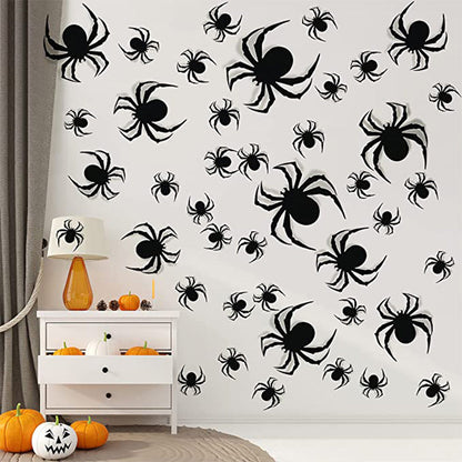 Black Spider Party Decoration Holiday Props