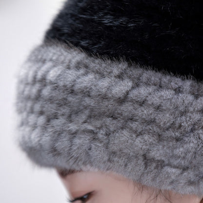 Winter Mink Fur Ear Flap Hat - Warm & Stylish