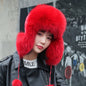 Warm Fox Fur Ear Flap Hat - Winter Accessory