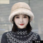 Warm Mink Fur Bucket Hat - Ear Flap Design