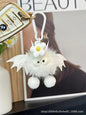 Cute Mink Fur Demon Charm - 7cm Keychain Accessory