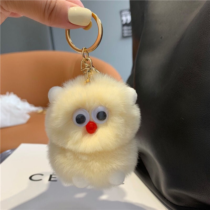 Cute Monster Plush Keychain - Ins Trendy Bag Charm